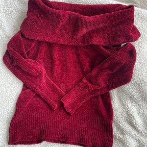 Off the Shoulder Thick Sweater